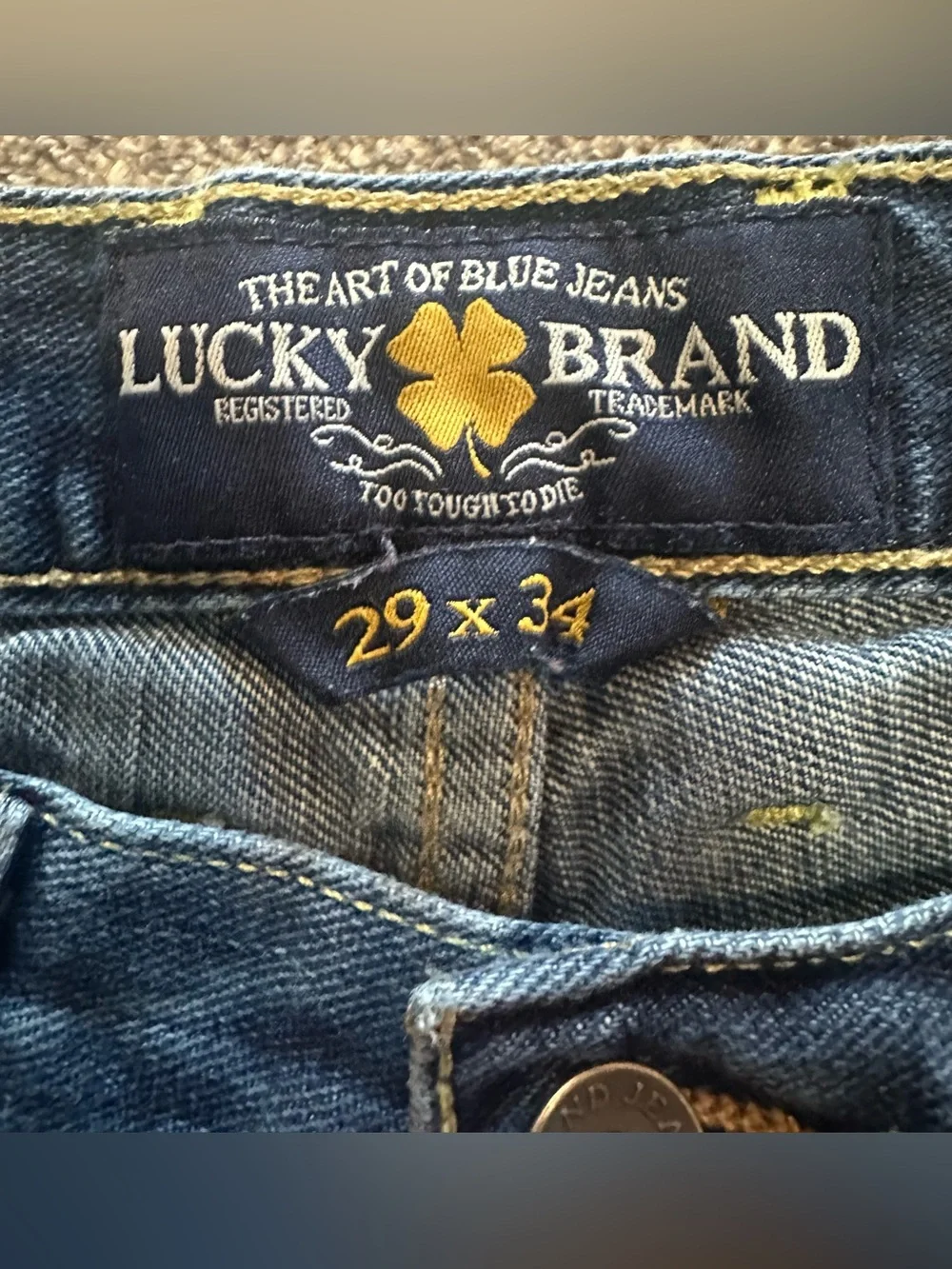 Lucky Brand Men’s Jeans 29 x 34 221 Original Straight OL Wilder Ranch Button Fly